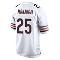 Johmsee C.Bears #25 Kyle Monangai Player White Home Game Stitched Jerseys