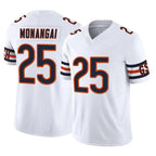 Johmsee C.Bears #25 Kyle Monangai Player White Vapor F.U.S.E. Limited Home Game Stitched Jerseys
