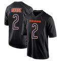 Johmsee C.Bears #2 D.J. Moore Player Black Carbon Fashion Stitched Jerseys