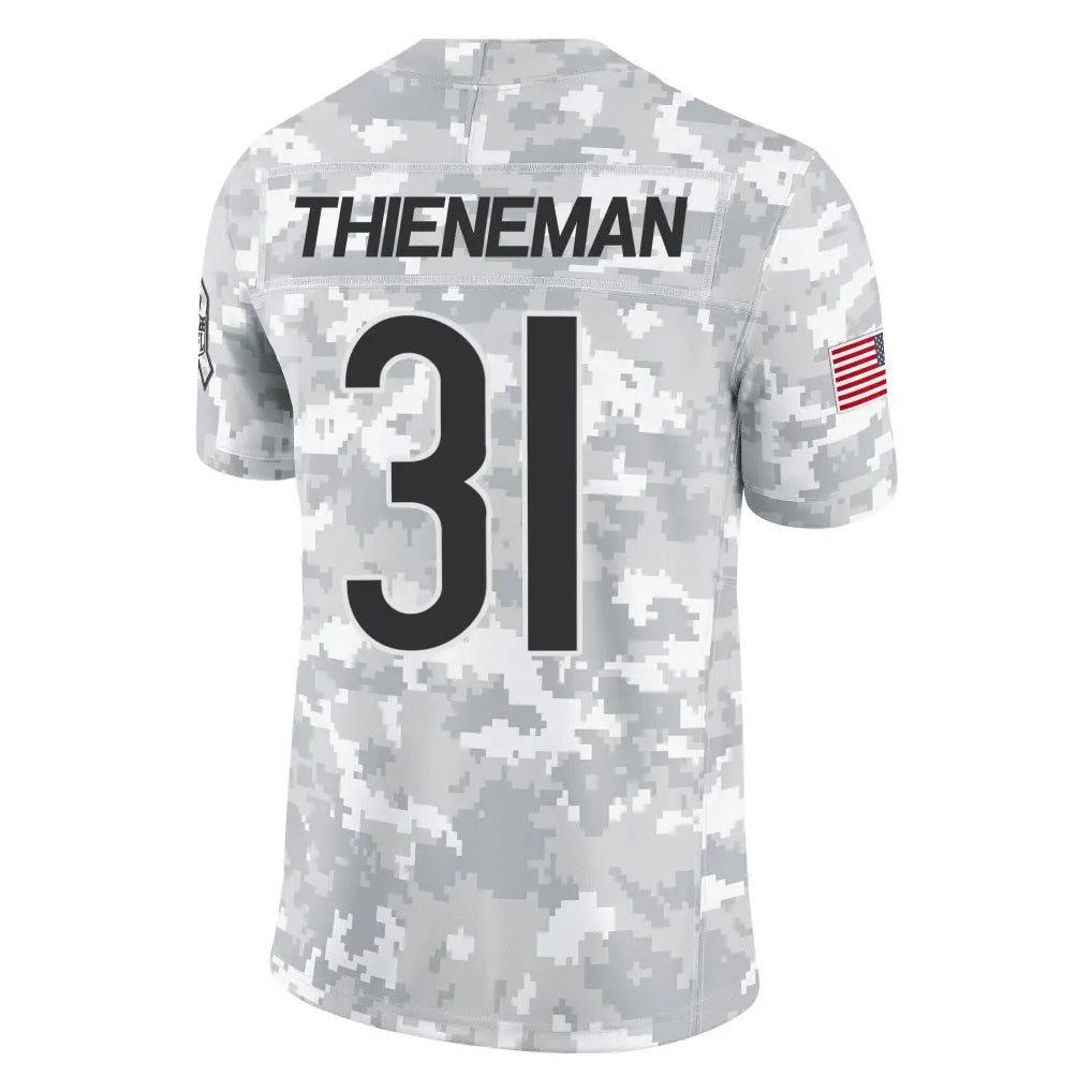Johmsee C.Bears #31 Dillon Thieneman Player Arctic Camo Salute to Service Limited Stitched Jerseys