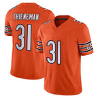 Johmsee C.Bears #31 Dillon Thieneman Player Orange Vapor F.U.S.E. Limited Home Game Stitched Jerseys