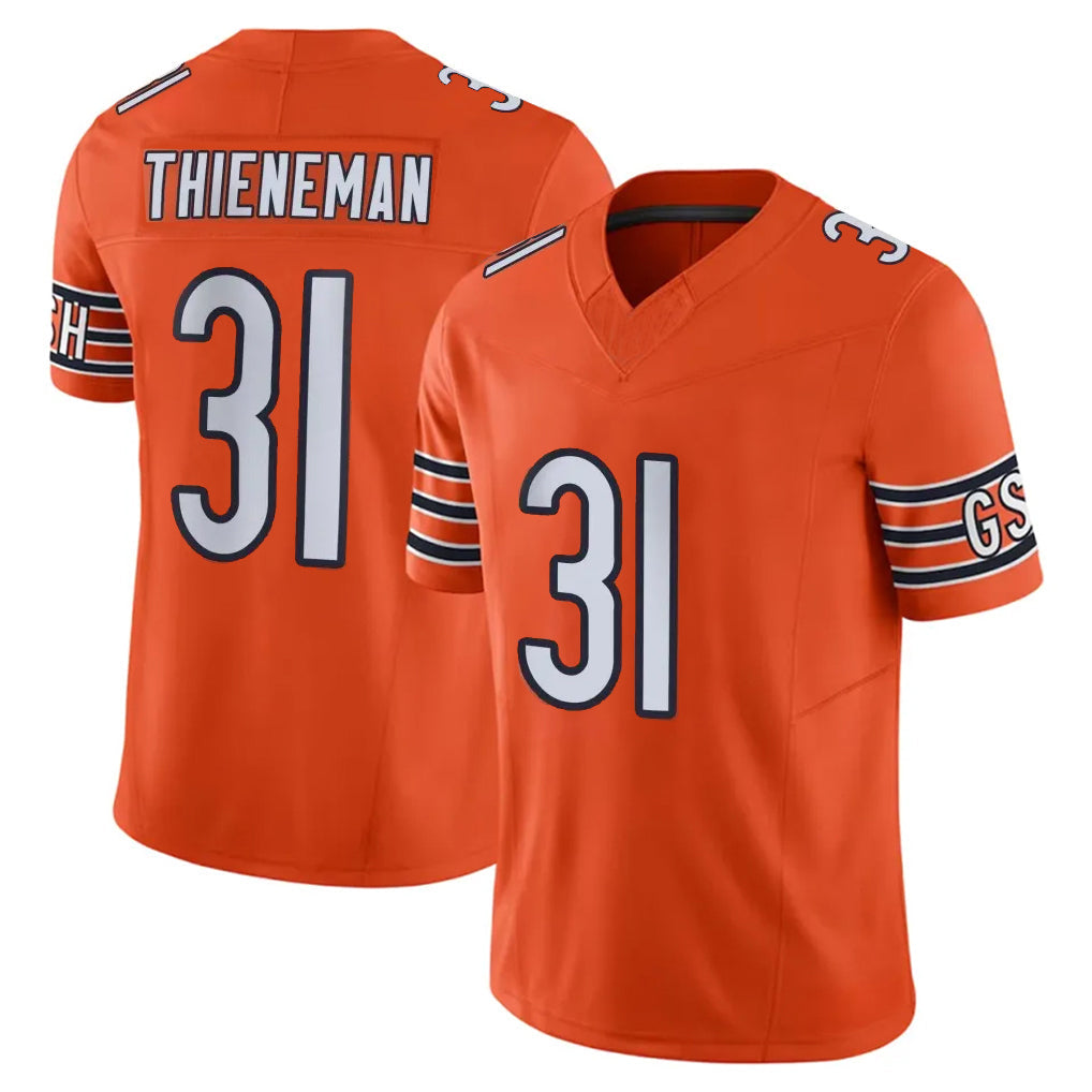 Johmsee C.Bears #31 Dillon Thieneman Player Orange Vapor F.U.S.E. Limited Home Game Stitched Jerseys