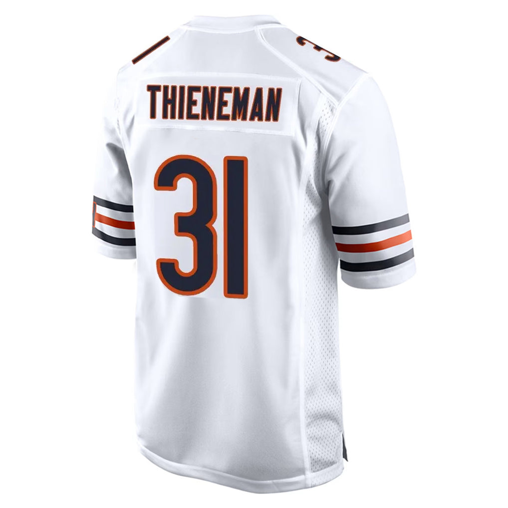Johmsee C.Bears #31 Dillon Thieneman Player White Home Game Stitched Jerseys