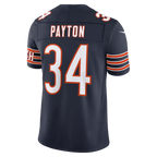 Johmsee C.Bears #34 Walter Payton Navy Vapor F.U.S.E. Stitched Retired Limited Stitched Jerseys