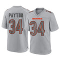 Johmsee C.Bears #34 Walter Payton Player Gray Atmosphere Fashion Game Stitched Jerseys