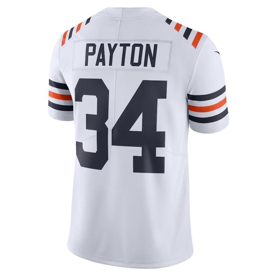 Johmsee C.Bears #34 Walter Payton Player White Alternate Classic Limited Game Stitched Jerseys