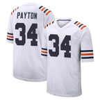Johmsee C.Bears #34 Walter Payton Player White Classic Home Game Stitched Jerseys