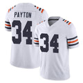 Johmsee C.Bears #34 Walter Payton Player White Classic Vapor Limited Home Game Stitched Jerseys