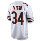 Johmsee C.Bears #34 Walter Payton Player White Home Game Stitched Jerseys