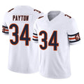 Johmsee C.Bears #34 Walter Payton Player White Vapor F.U.S.E. Limited Home Game Stitched Jerseys