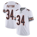 Johmsee C.Bears #34 Walter Payton Player White Vapor Untouchable Limited Home Game Stitched Jerseys