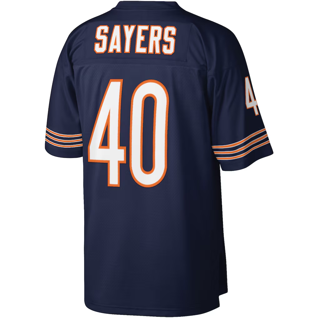 Johmsee C.Bears #40 Gale Sayers Mitchell & Ness Navy Legacy Replica Jersey