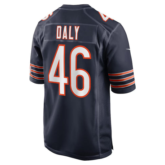 C.Bears #46 Scott Daly Navy Team Game American Football Jerseys