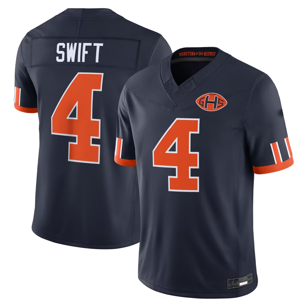 Johmsee C.Bears #4 D'Andre Swift Navy 2026 Rivalries Collection Limited Stitched Jerseys