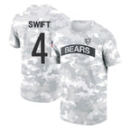 Johmsee C.Bears #4 D'Andre Swift Player Arctic Camo Salute to Service Performance T-Shirt Limited Stitched Jerseys