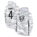 Johmsee C.Bears #4 D'Andre Swift Player Arctic Camo Salute to Service Pullover Hoodies Limited Stitched Jerseys