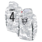 Johmsee C.Bears #4 D'Andre Swift Player Arctic Camo Salute to Service Pullover Hoodies Limited Stitched Jerseys