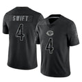 Johmsee C.Bears #4 D'Andre Swift Player Black REFLECTIVE Limited Game Stitched Jerseys