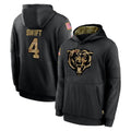Johmsee C.Bears #4 D'Andre Swift Player Black Salute to Service Pullover Hoodies Limited Stitched Jerseys