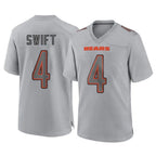 Johmsee C.Bears #4 D'Andre Swift Player Gray Atmosphere Fashion Game Stitched Jerseys