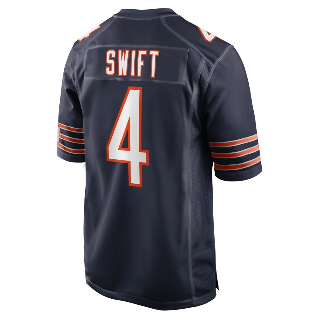 Johmsee C.Bears #4 D'Andre Swift Player Navy Home Game Stitched Jerseys