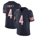 Johmsee C.Bears #4 D'Andre Swift Player Navy Vapor Untouchable Limited Home Game Stitched Jerseys