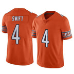 Johmsee C.Bears #4 D'Andre Swift Player Orange Alternate Vapor Limited Home Game Stitched Jerseys
