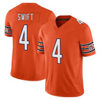 Johmsee C.Bears #4 D'Andre Swift Player Orange Vapor F.U.S.E. Limited Home Game Stitched Jerseys
