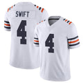 Johmsee C.Bears #4 D'Andre Swift Player White Classic Vapor Limited Home Game Stitched Jerseys
