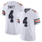 Johmsee C.Bears #4 D'Andre Swift Player White Classic Vapor Limited Home Game Stitched Jerseys