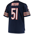 Johmsee C.Bears #51 Dick Butkus Mitchell & Ness Navy Big & Tall 1966 Retired Player Replica Jersey