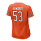 C.Bears #53 T.J.Edwards Orange Game Alternate American Football Jerseys