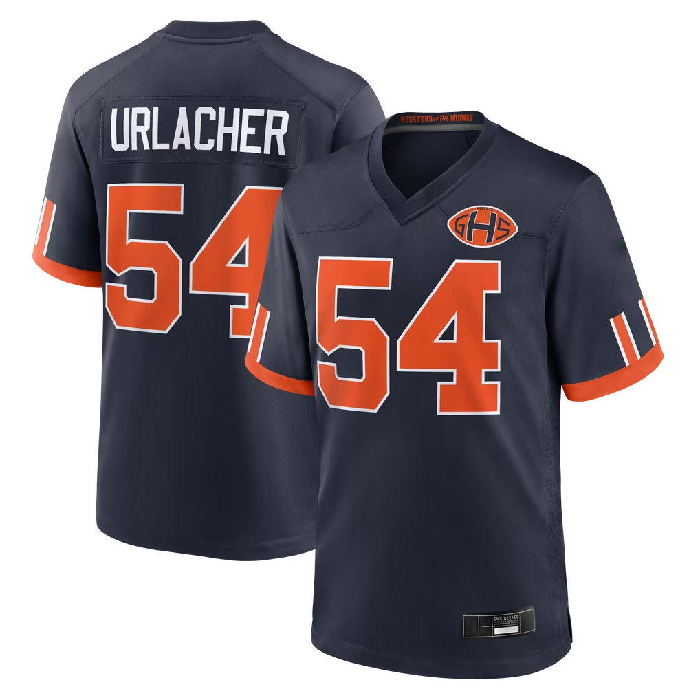 Johmsee C.Bears #54 Brian Urlacher Navy 2026 Rivalries Collection Game Stitched Jerseys