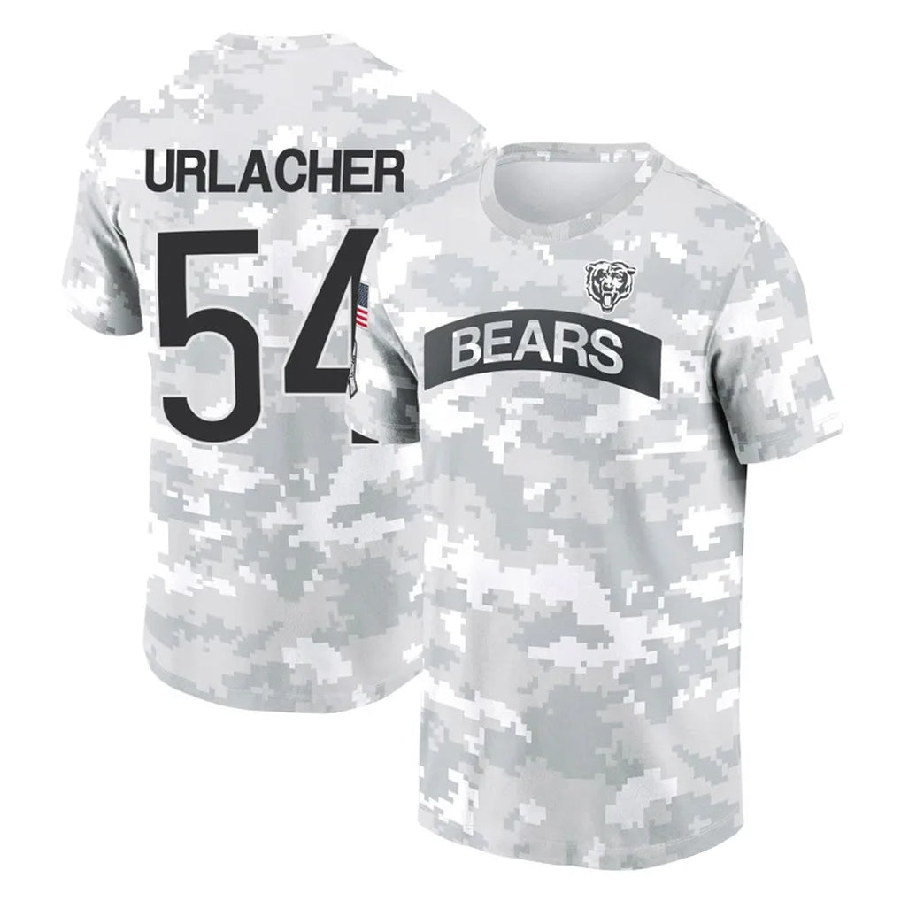 Johmsee C.Bears #54 Brian Urlacher Player Arctic Camo Salute to Service Performance T-Shirt Limited Stitched Jerseys