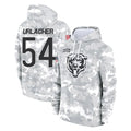 Johmsee C.Bears #54 Brian Urlacher Player Arctic Camo Salute to Service Pullover Hoodies Limited Stitched Jerseys