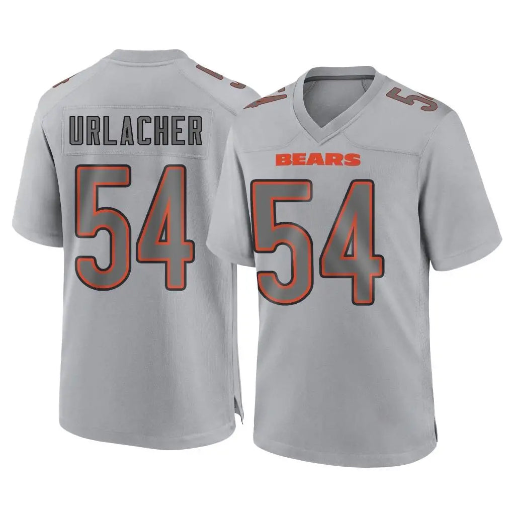 Johmsee C.Bears #54 Brian Urlacher Player Gray Atmosphere Fashion Game Stitched Jerseys
