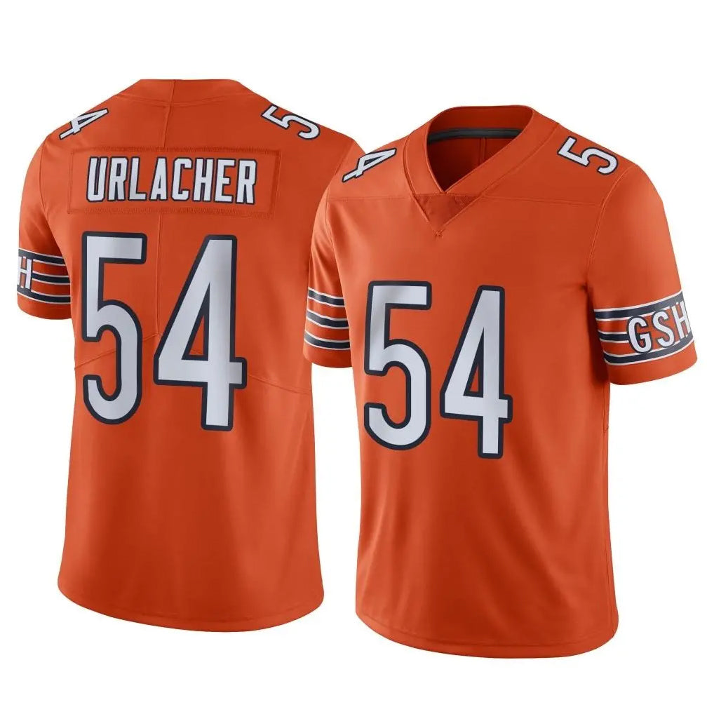 Johmsee C.Bears #54 Brian Urlacher Player Orange Alternate Vapor Limited Home Game Stitched Jerseys