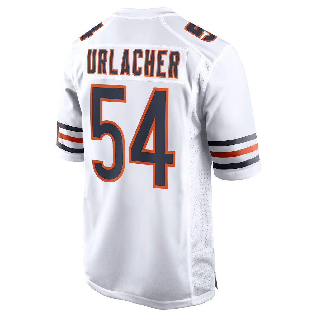 Johmsee C.Bears #54 Brian Urlacher Player White Home Game Stitched Jerseys