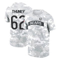 Johmsee C.Bears #62 Joe Thuney Player Arctic Camo Salute to Service Performance T-Shirt Limited Stitched Jerseys