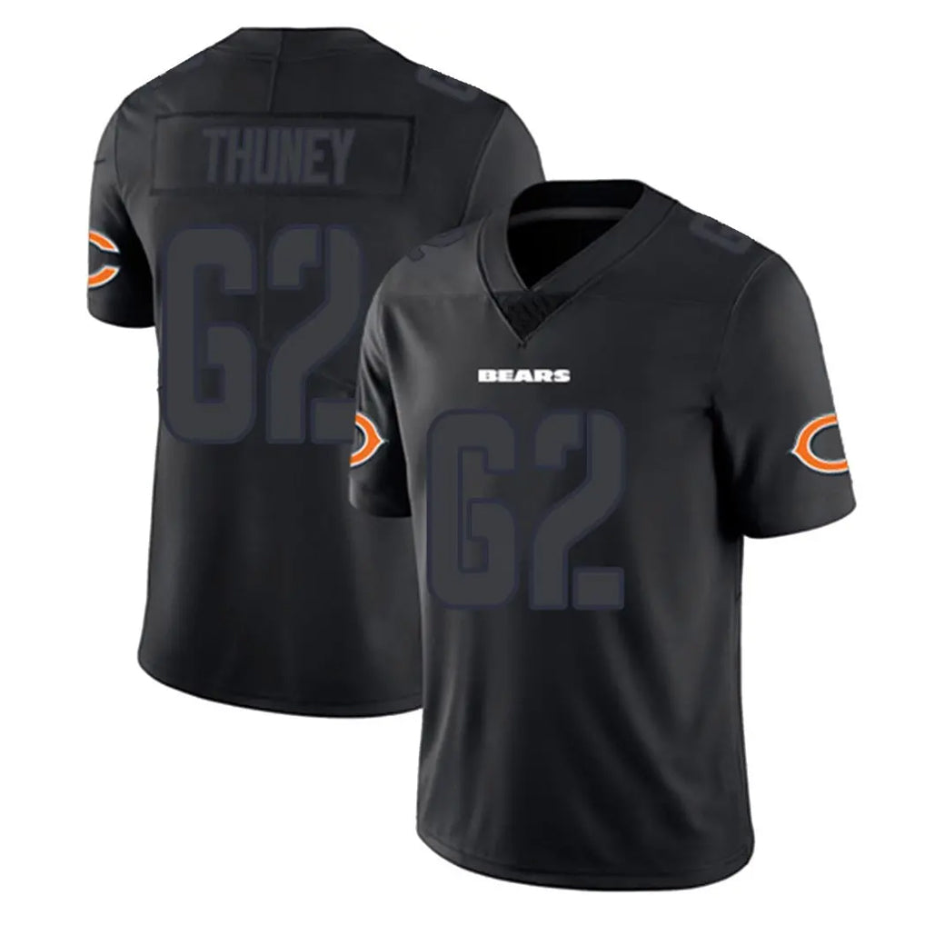 Johmsee C.Bears #62 Joe Thuney Player Black Impact Limited Game Stitched Jerseys