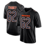 Johmsee C.Bears #62 Joe Thuney Player Carbon Black Fashion Game Stitched Jerseys