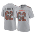 Johmsee C.Bears #62 Joe Thuney Player Gray Atmosphere Fashion Game Stitched Jerseys