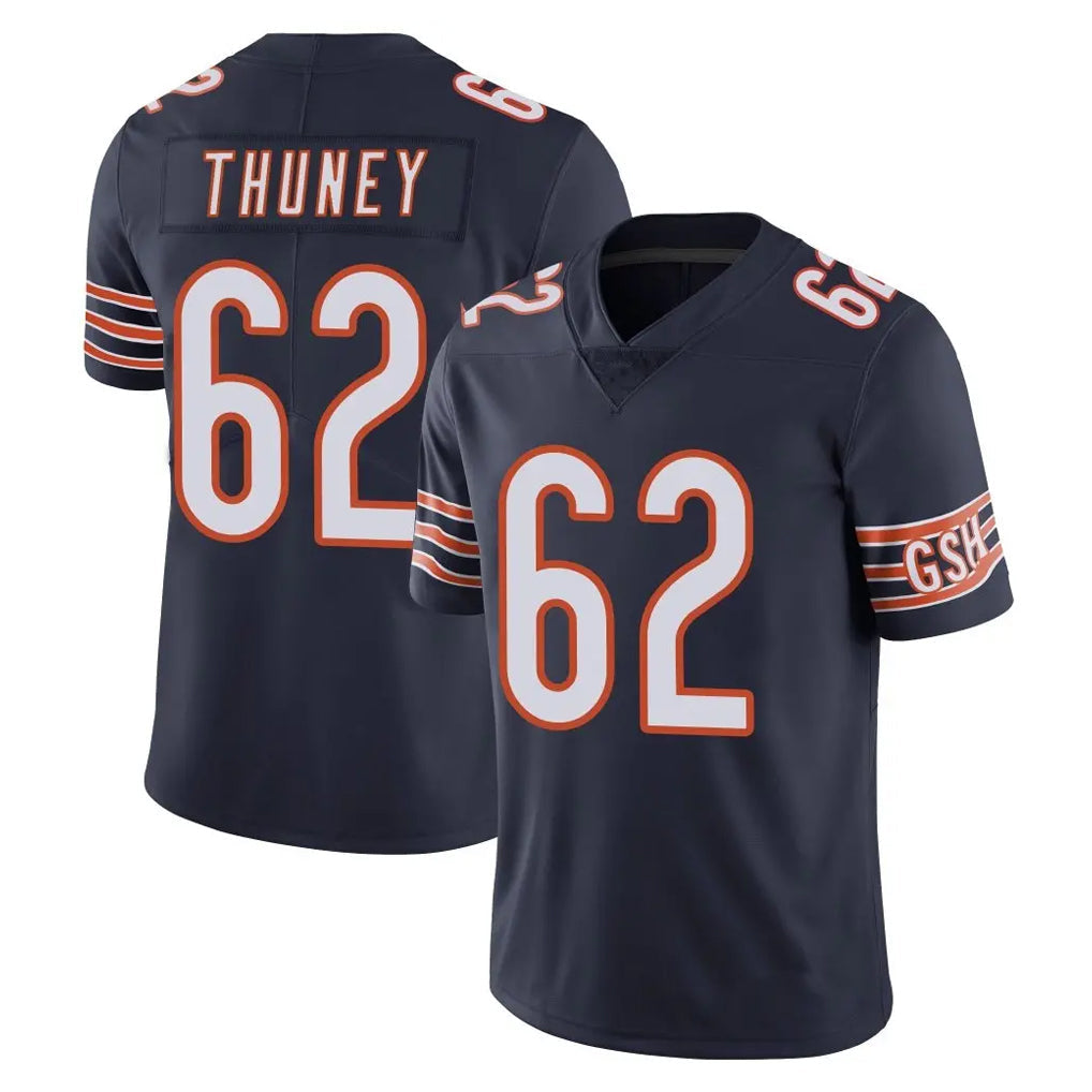 Johmsee C.Bears #62 Joe Thuney Player Navy Vapor Untouchable Limited Home Game Stitched Jerseys