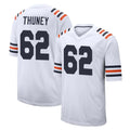 Johmsee C.Bears #62 Joe Thuney Player White Classic Home Game Stitched Jerseys