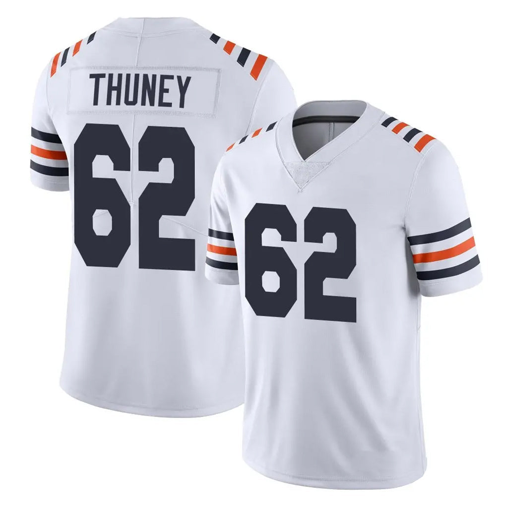 Johmsee C.Bears #62 Joe Thuney Player White Classic Vapor Limited Home Game Stitched Jerseys