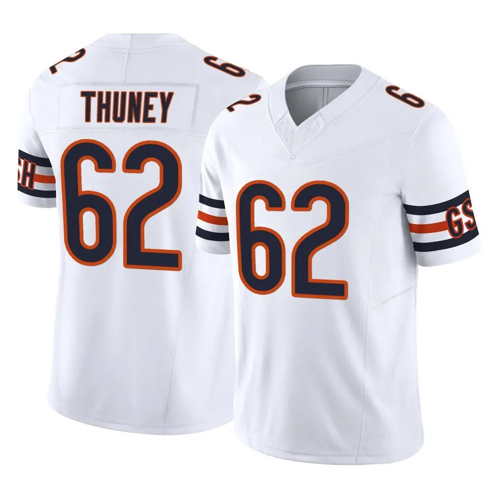 Johmsee C.Bears #62 Joe Thuney Player White Vapor F.U.S.E. Limited Home Game Stitched Jerseys