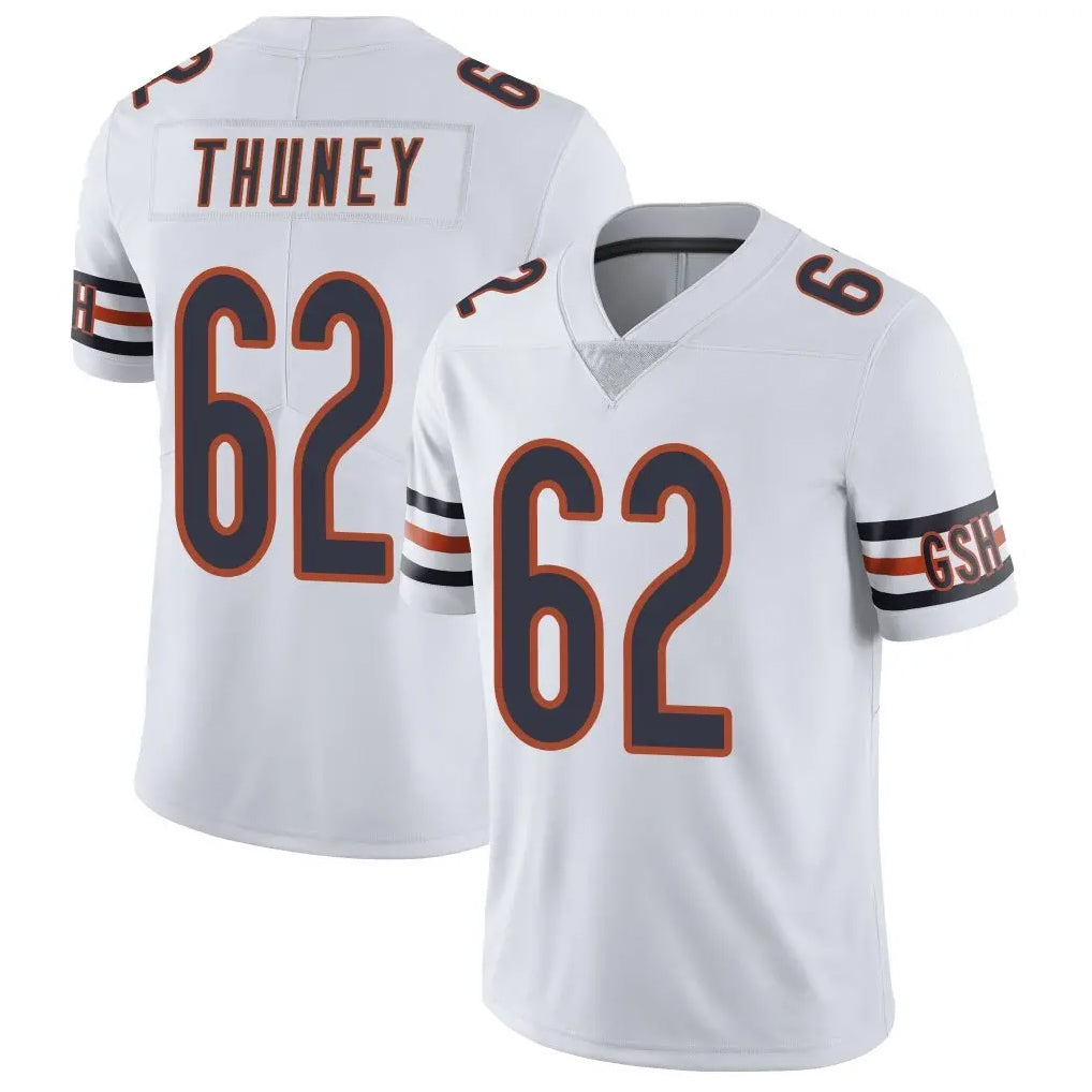 Johmsee C.Bears #62 Joe Thuney Player White Vapor Untouchable Limited Home Game Stitched Jerseys
