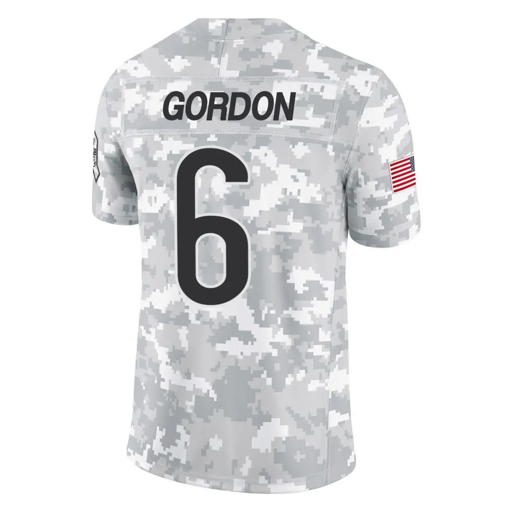 Johmsee C.Bears #6 Kyler Gordon Player Arctic Camo Salute to Service Limited Stitched Jerseys