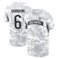 Johmsee C.Bears #6 Kyler Gordon Player Arctic Camo Salute to Service Performance T-Shirt Limited Stitched Jerseys