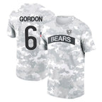 Johmsee C.Bears #6 Kyler Gordon Player Arctic Camo Salute to Service Performance T-Shirt Limited Stitched Jerseys